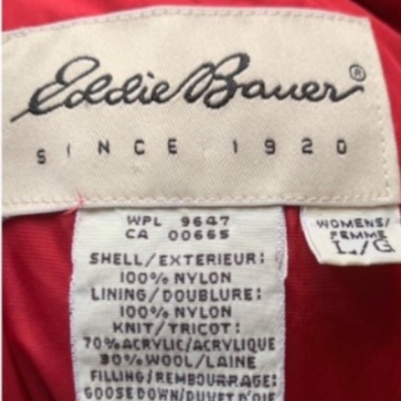 EDDIE BAUER Red Goose Down Coat - Picture 7 of 10